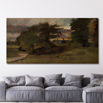 Paesaggio Con Cottage John Constable jcn55 quadro stampato su tela
