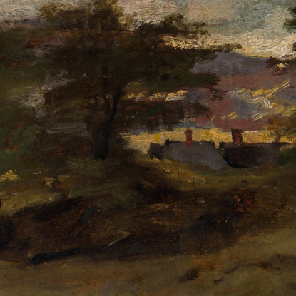 Paesaggio Con Cottage John Constable jcn55 quadro stampato su tela