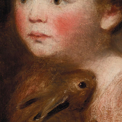 Miss Lewis Con Un Coniglio John Constable jcn60 quadro stampato su tela