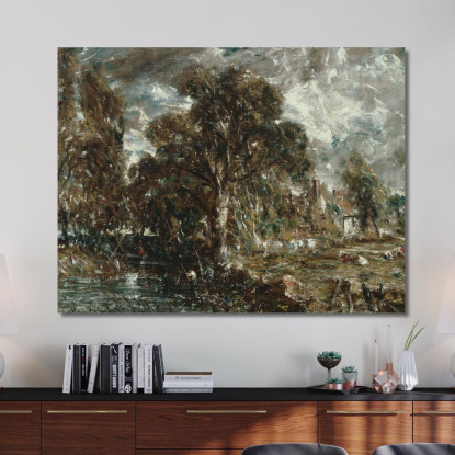Sul Fiume Stour John Constable jcn62 quadro stampato su tela