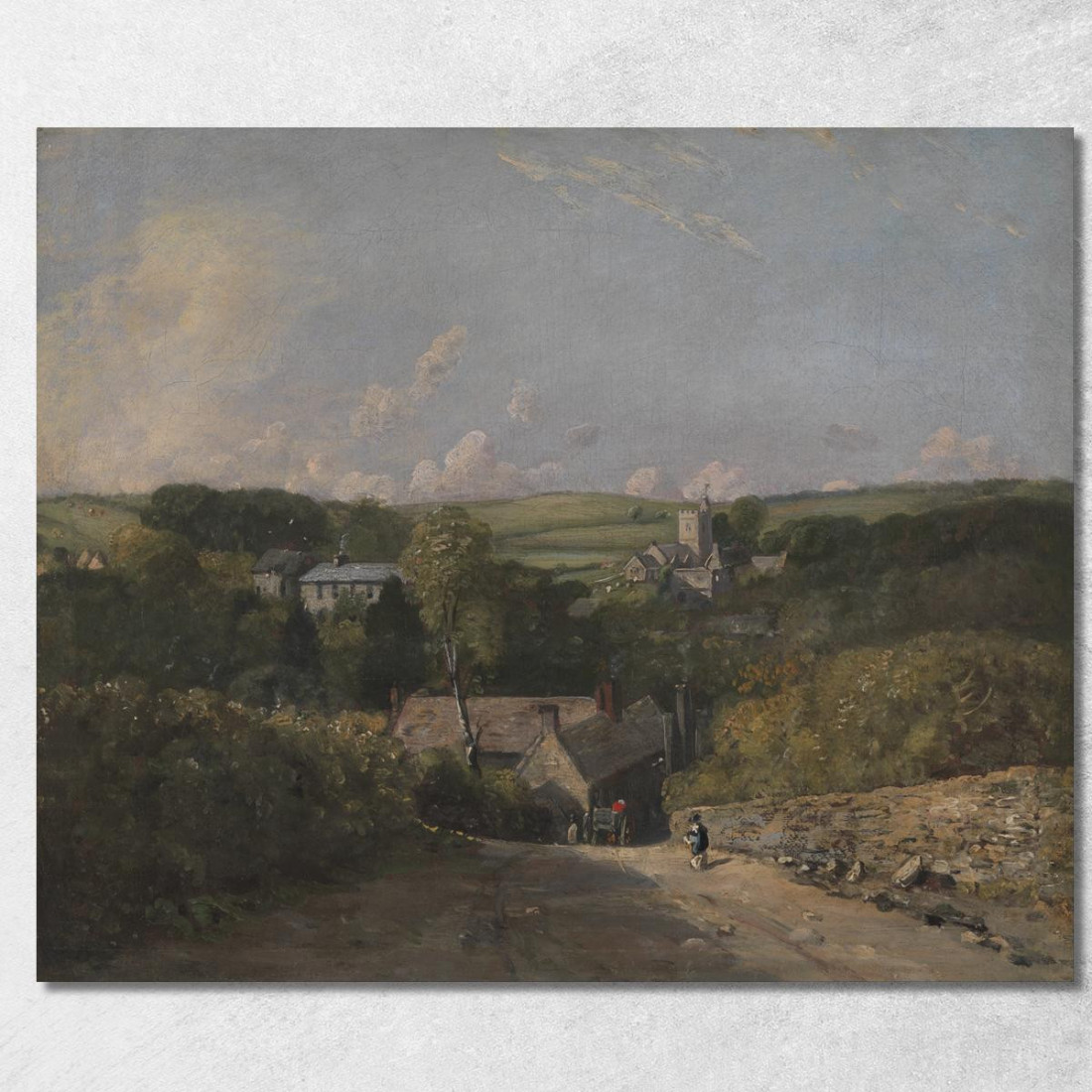 Villaggio Di Osmington John Constable jcn63 quadro stampato su tela