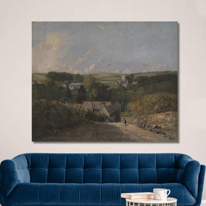 Villaggio Di Osmington John Constable jcn63 quadro stampato su tela