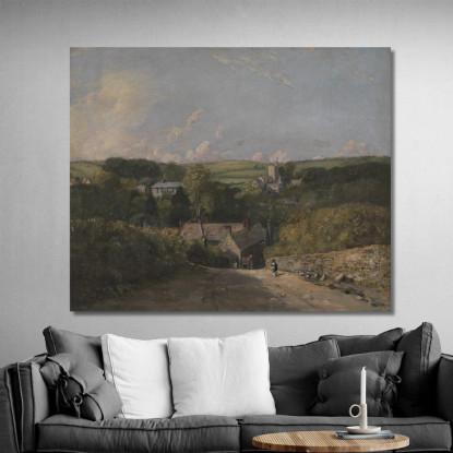 Villaggio Di Osmington John Constable jcn63 quadro stampato su tela