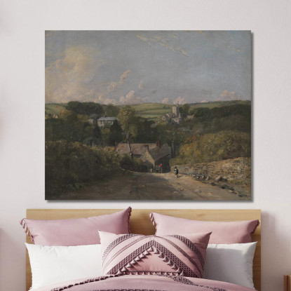 Villaggio Di Osmington John Constable jcn63 quadro stampato su tela