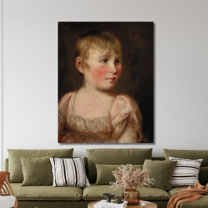 Ritratto Di Eliza Lewis John Constable jcn67 quadro stampato su tela