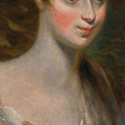 Ritratto Di Elizabeth Lady Croft (1754-1815) John Constable jcn68 quadro stampato su tela