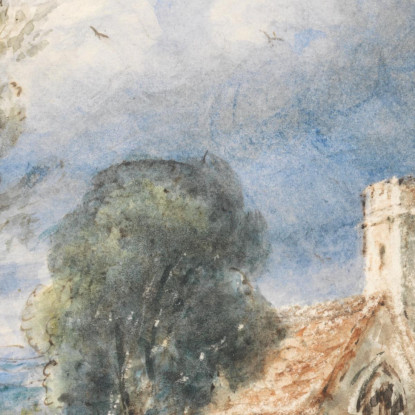 Chiesa Di Stoke Poges John Constable jcn79 quadro stampato su tela