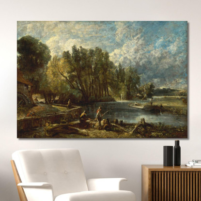 Mulino Di Stratford John Constable jcn82 quadro stampato su tela