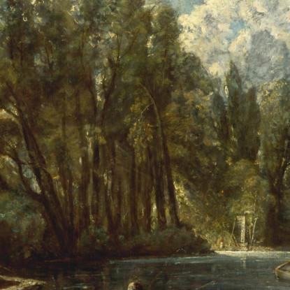 Mulino Di Stratford John Constable jcn82 quadro stampato su tela