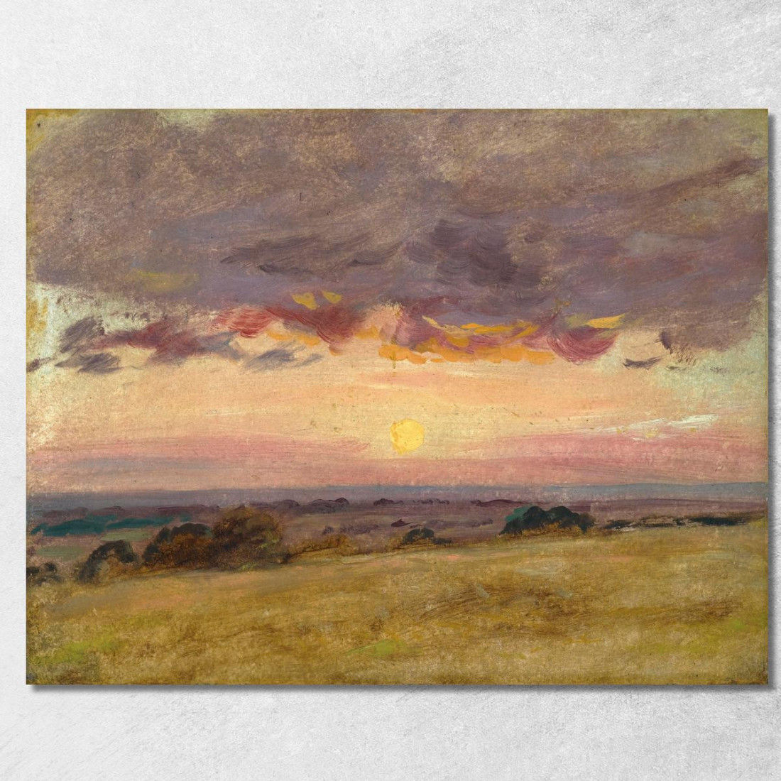 Sera D'Estate Con Nuvole Di Tempesta John Constable jcn87 quadro stampato su tela