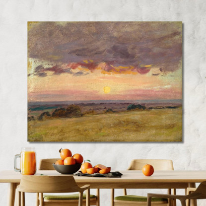 Sera D'Estate Con Nuvole Di Tempesta John Constable jcn87 quadro stampato su tela