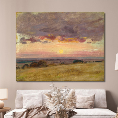 Sera D'Estate Con Nuvole Di Tempesta John Constable jcn87 quadro stampato su tela