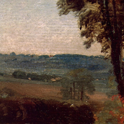 La Strada Da East Bergholt A Flatford John Constable jcn94 quadro stampato su tela