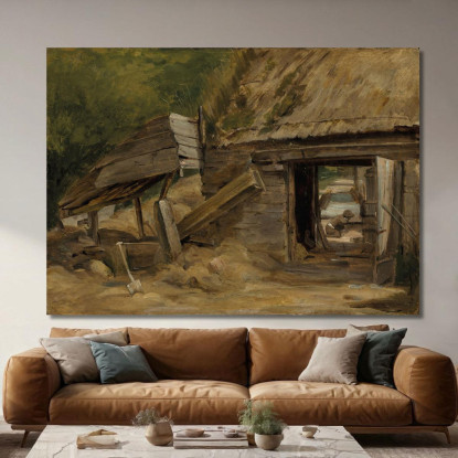 Il Vecchio Mulino Di Dedham John Constable jcn95 quadro stampato su tela