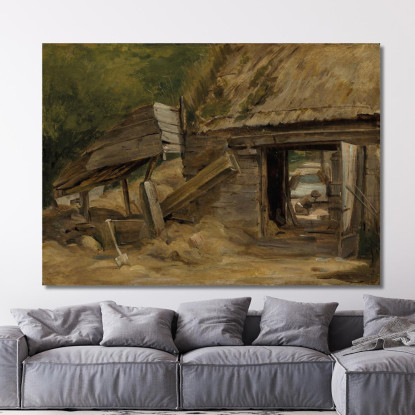 Il Vecchio Mulino Di Dedham John Constable jcn95 quadro stampato su tela