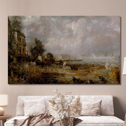 L'Inaugurazione Del Ponte Di Waterloo John Constable jcn96 quadro stampato su tela