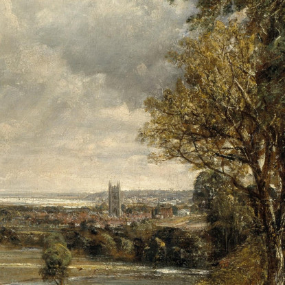 La Valle Di Dedham John Constable jcn98 quadro stampato su tela