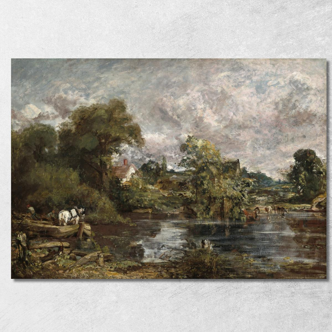 Il Cavallo Bianco John Constable jcn99 quadro stampato su tela