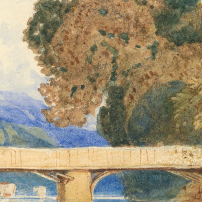 Castello Di Navarre Vicino A Évreux Normandia John Sell Cotman jsc15 quadro stampato su tela