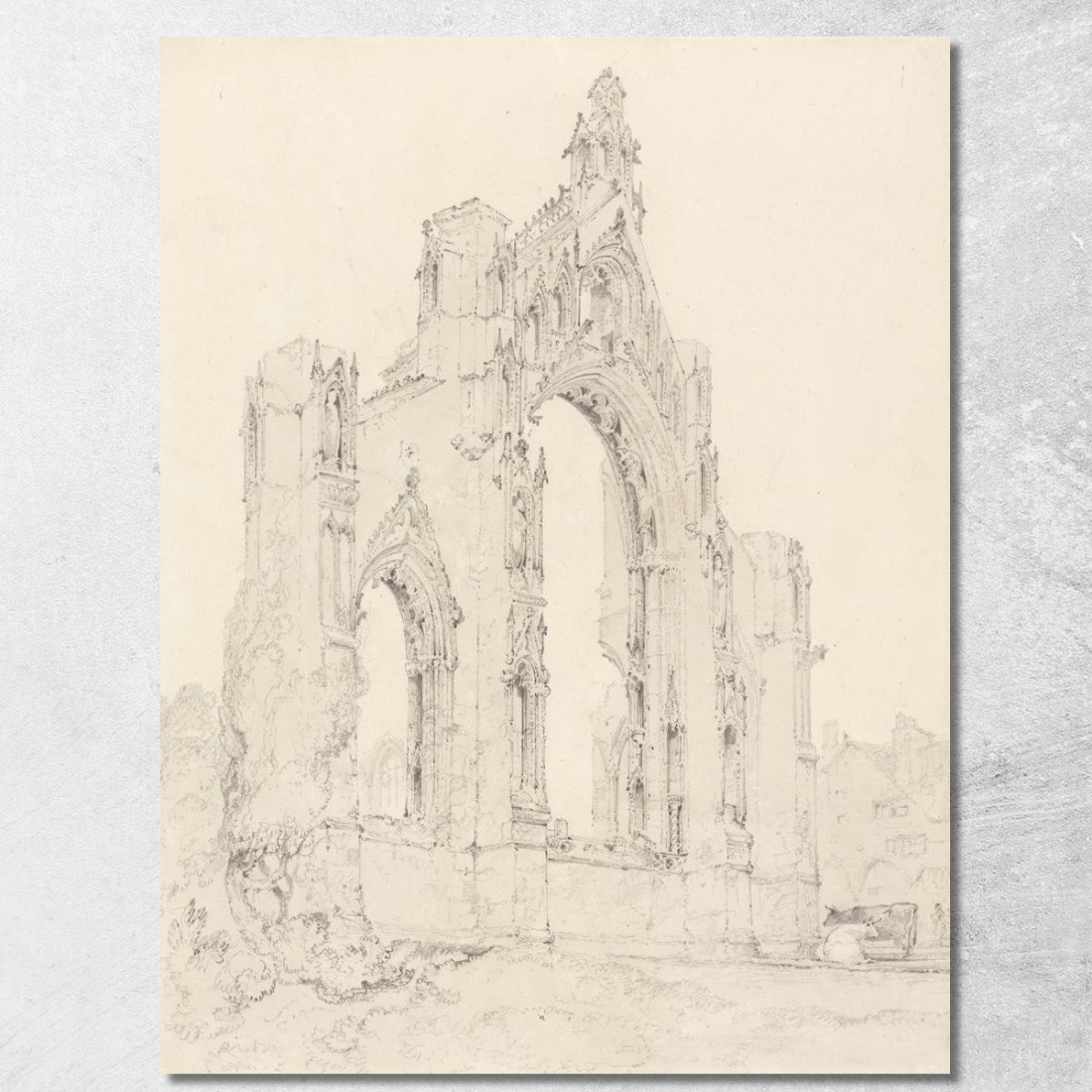 Estremità Est Della Chiesa Di Howden Yorkshire John Sell Cotman jsc20 quadro stampato su tela
