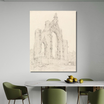 Estremità Est Della Chiesa Di Howden Yorkshire John Sell Cotman jsc20 quadro stampato su tela