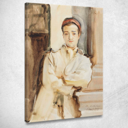 Convalescente Spagnolo John Singer Sargent jss282 quadro stampato su tela