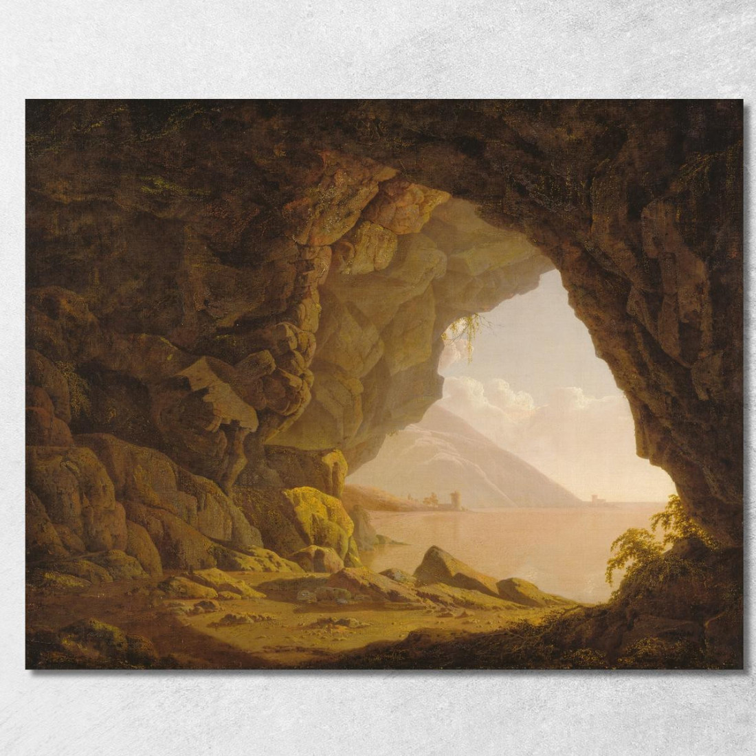 Grotta Vicino A Napoli Joseph Wright of Derby jwd8 quadro stampato su tela