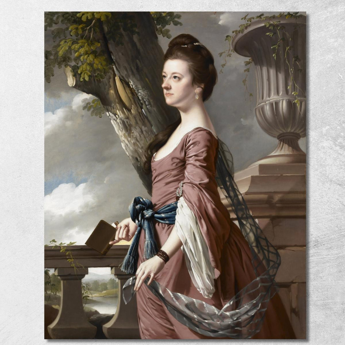 La Signora Frances Hesketh Joseph Wright of Derby jwd29 quadro stampato su tela