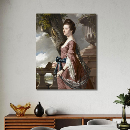 La Signora Frances Hesketh Joseph Wright of Derby jwd29 quadro stampato su tela