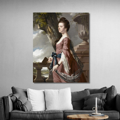 La Signora Frances Hesketh Joseph Wright of Derby jwd29 quadro stampato su tela