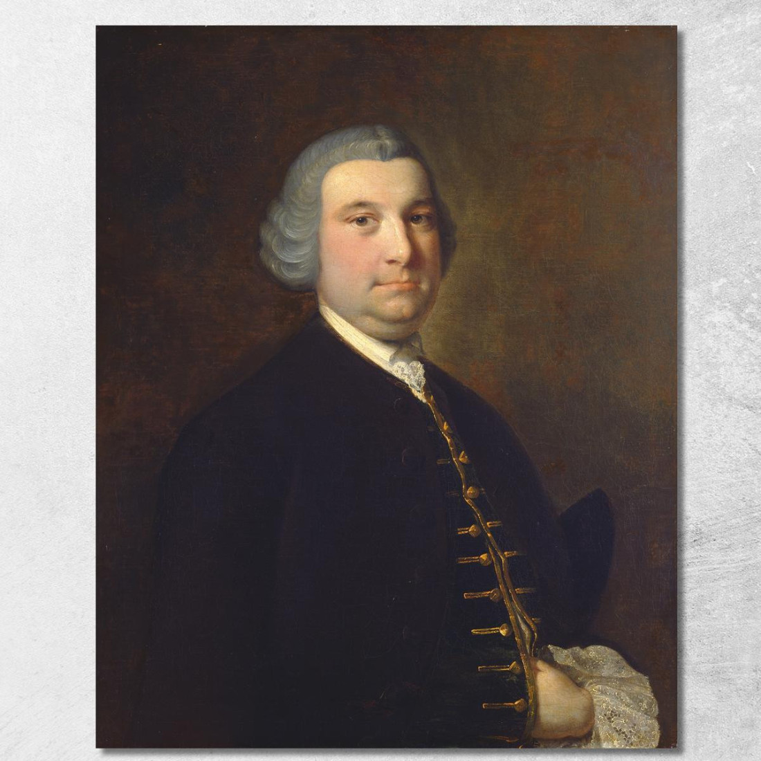 Ritratto Di Un Gentiluomo 2 Joseph Wright of Derby jwd32 quadro stampato su tela