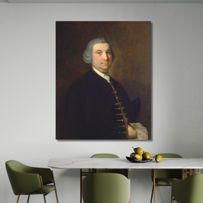 Ritratto Di Un Gentiluomo 2 Joseph Wright of Derby jwd32 quadro stampato su tela