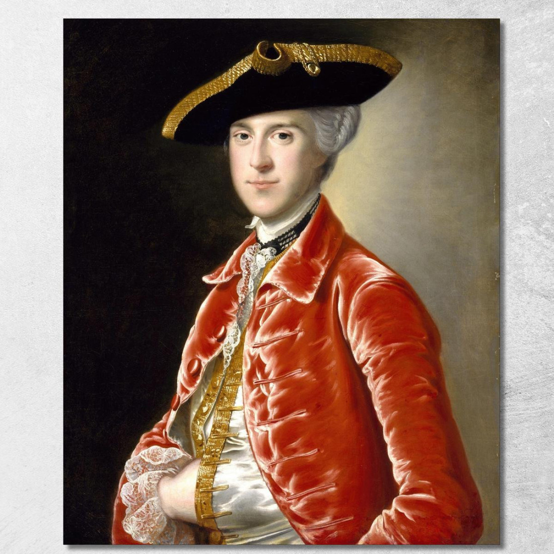 Ritratto Di Un Gentiluomo 4 Joseph Wright of Derby jwd34 quadro stampato su tela