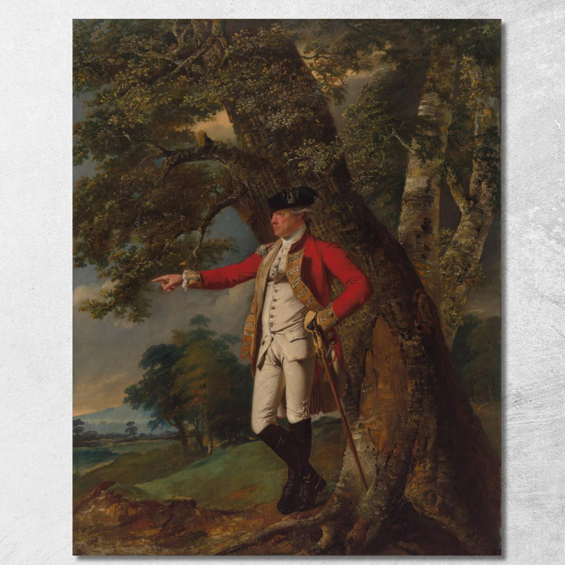 Ritratto Del Colonnello Charles Heathcote Joseph Wright of Derby jwd39 quadro stampato su tela