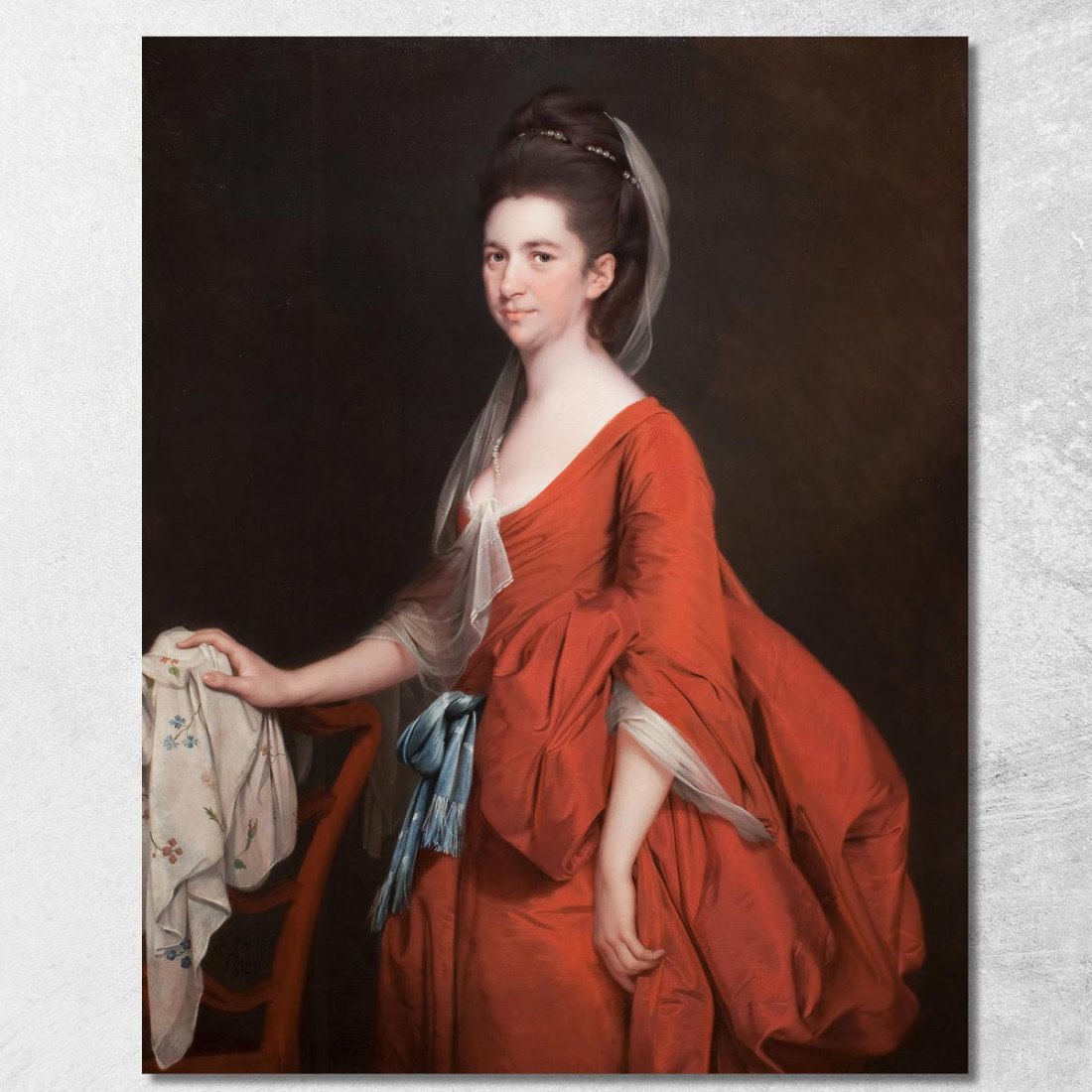 Ritratto Di Dorothy Beridge Nata Gladwin Joseph Wright of Derby jwd40 quadro stampato su tela