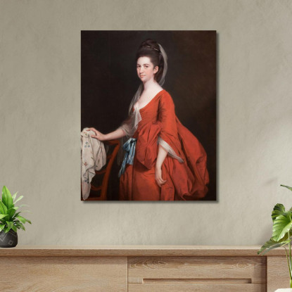 Ritratto Di Dorothy Beridge Nata Gladwin Joseph Wright of Derby jwd40 quadro stampato su tela