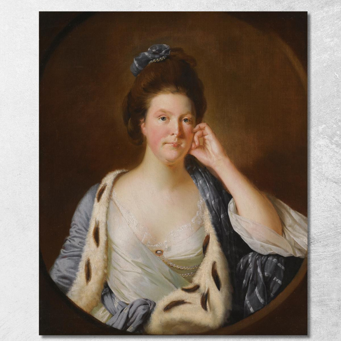 Ritratto Di Lucy Stafford Poi Signora Wilkinson Nata Nel 1738 Joseph Wright of Derby jwd43 quadro stampato su tela