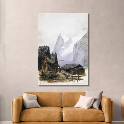 Splendida Copertina Per Album Da Disegno Con Acquerelli Di Montagna 2 John Singer Sargent jss286 quadro stampato su tela