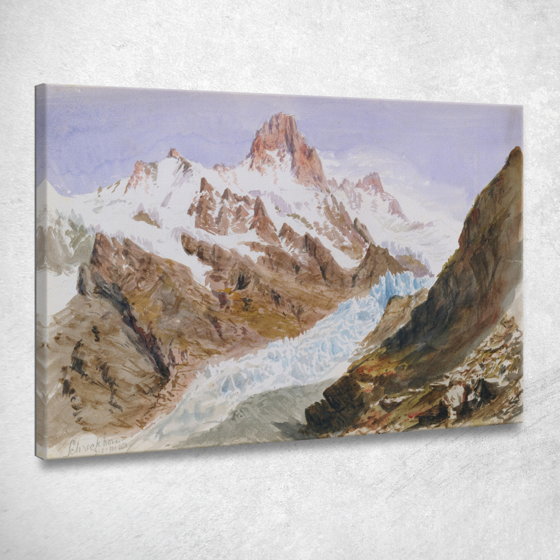 Splendida Copertina Per Album Da Disegno Con Acquerelli Di Montagna John Singer Sargent jss287 quadro stampato su tela