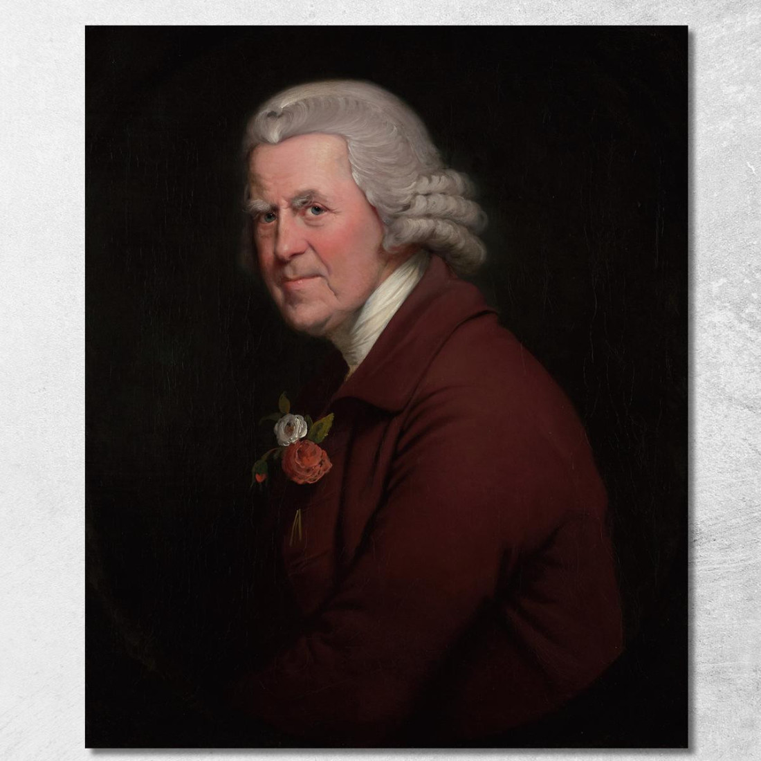 Ritratto Del Vecchio John Capo Cameriere Al King'S Head Inn Di Derby Joseph Wright of Derby jwd50 quadro stampato su tela