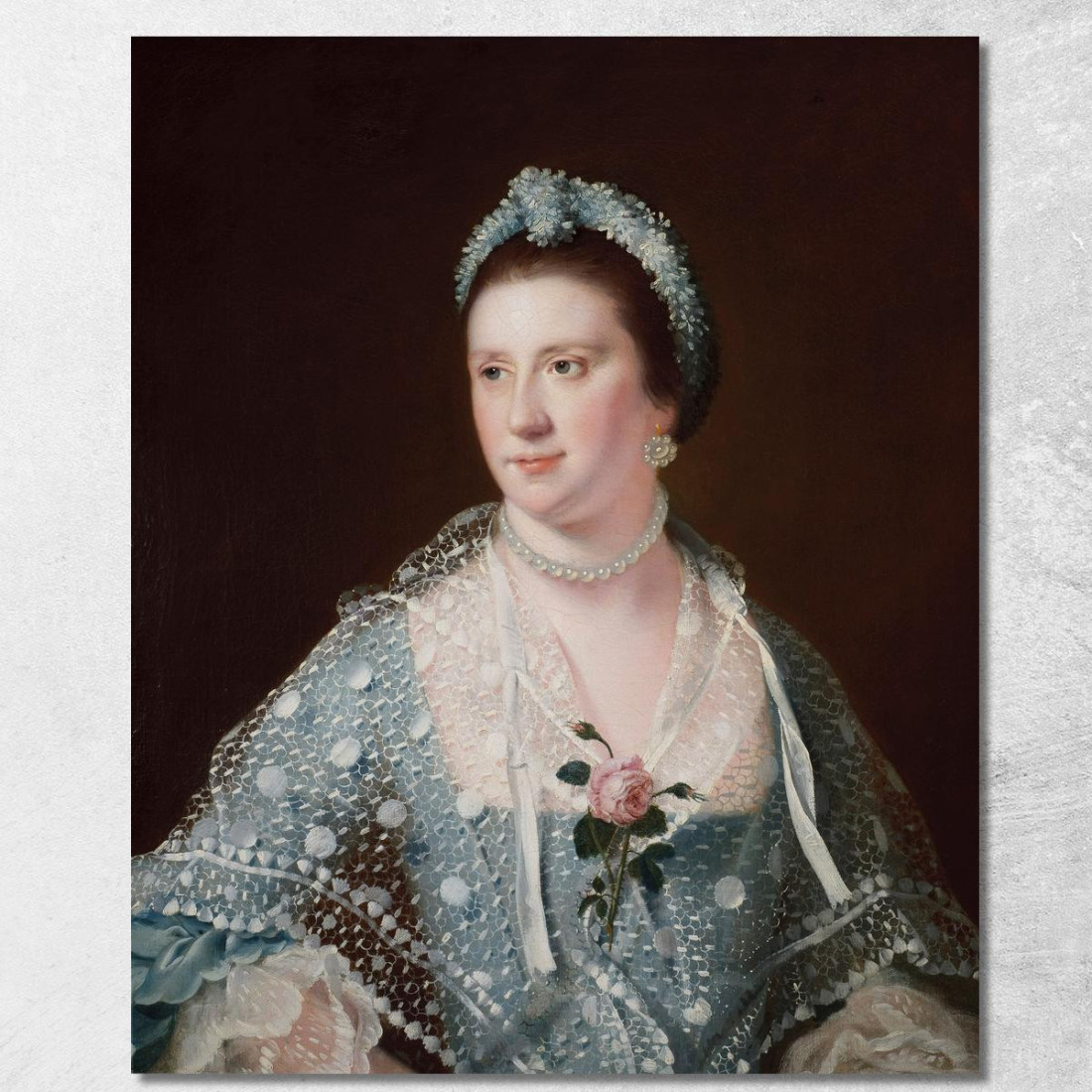 Ritratto Dell'Onorevole Signora Boyle Joseph Wright of Derby jwd53 quadro stampato su tela