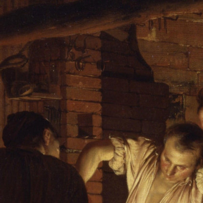 La Bottega Del Fabbro Joseph Wright of Derby jwd58 quadro stampato su tela