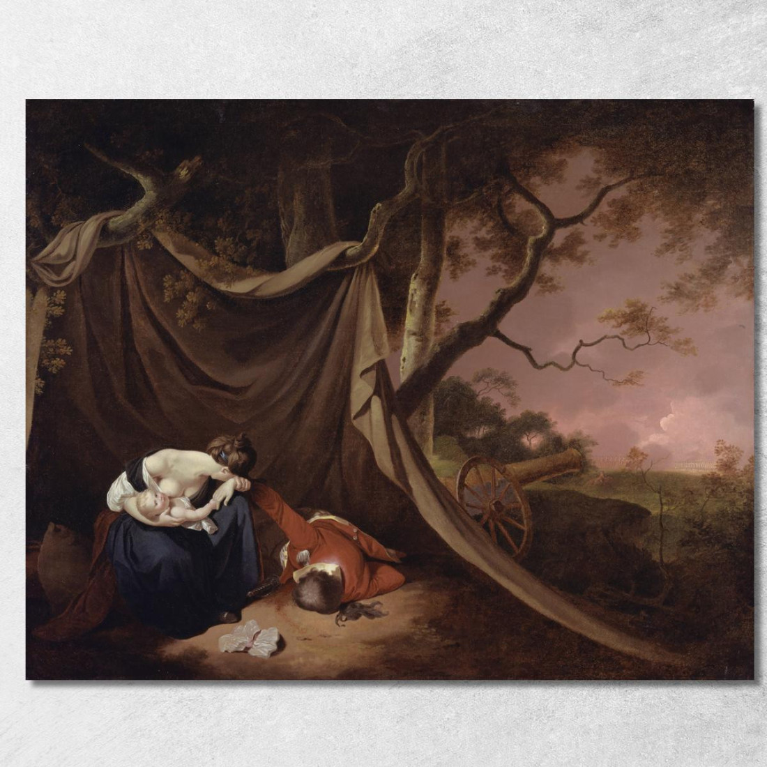 Il Soldato Morto Joseph Wright of Derby jwd60 quadro stampato su tela