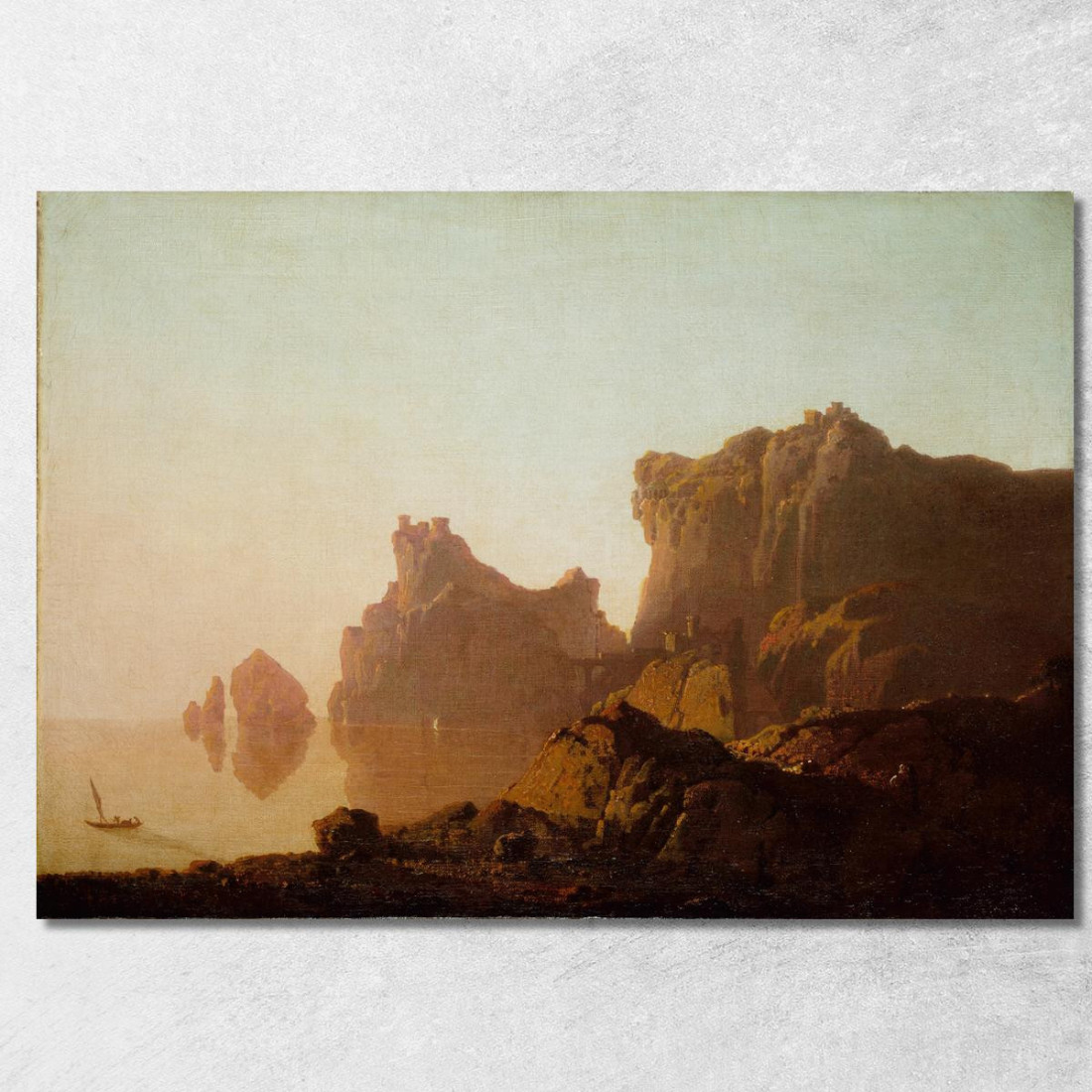 Il Golfo Di Salerno Joseph Wright of Derby jwd61 quadro stampato su tela