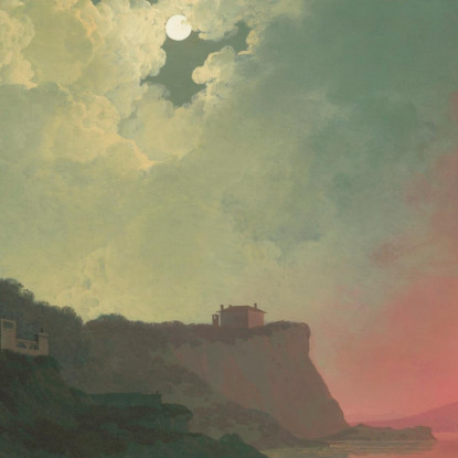 Il Vesuvio In Eruzione Visto Da Posillipo Joseph Wright of Derby jwd65 quadro stampato su tela