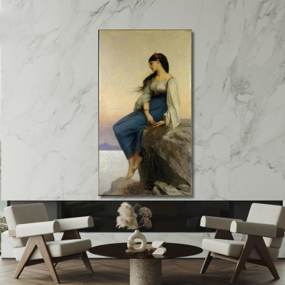 Graziella Jules Joseph Lefebvre jle8 quadro stampato su tela