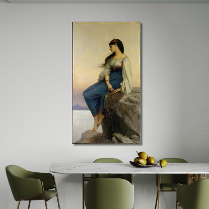 Graziella Jules Joseph Lefebvre jle8 quadro stampato su tela