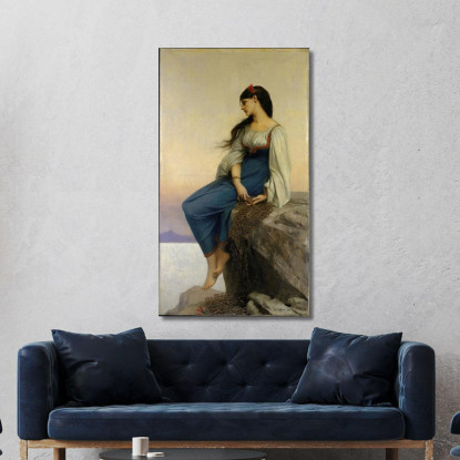 Graziella Jules Joseph Lefebvre jle8 quadro stampato su tela