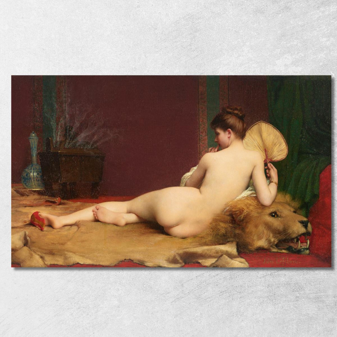 Odalisca Jules Joseph Lefebvre jle14 quadro stampato su tela