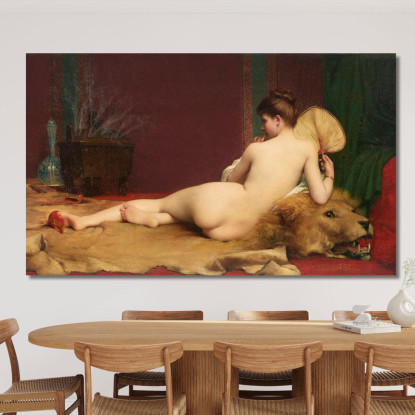 Odalisca Jules Joseph Lefebvre jle14 quadro stampato su tela